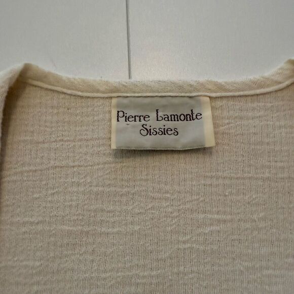 Vintage Sissies X Pierre Lamonte Ivory 2 Pc. Jacket & Skirt Set Sz S Classic - Picture 7 of 14